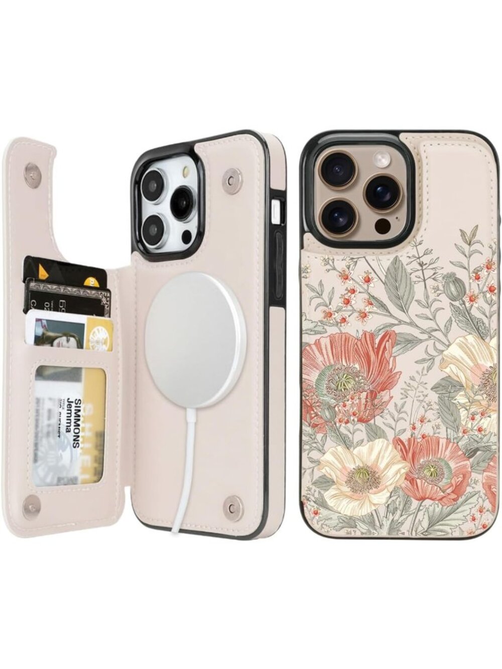 iPhone 13 Pro Max Wallet Case with MagSafe, Card Holder Slot, Slim & Stylish